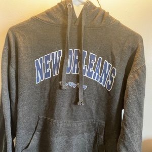 Grey New Orleans hoodie